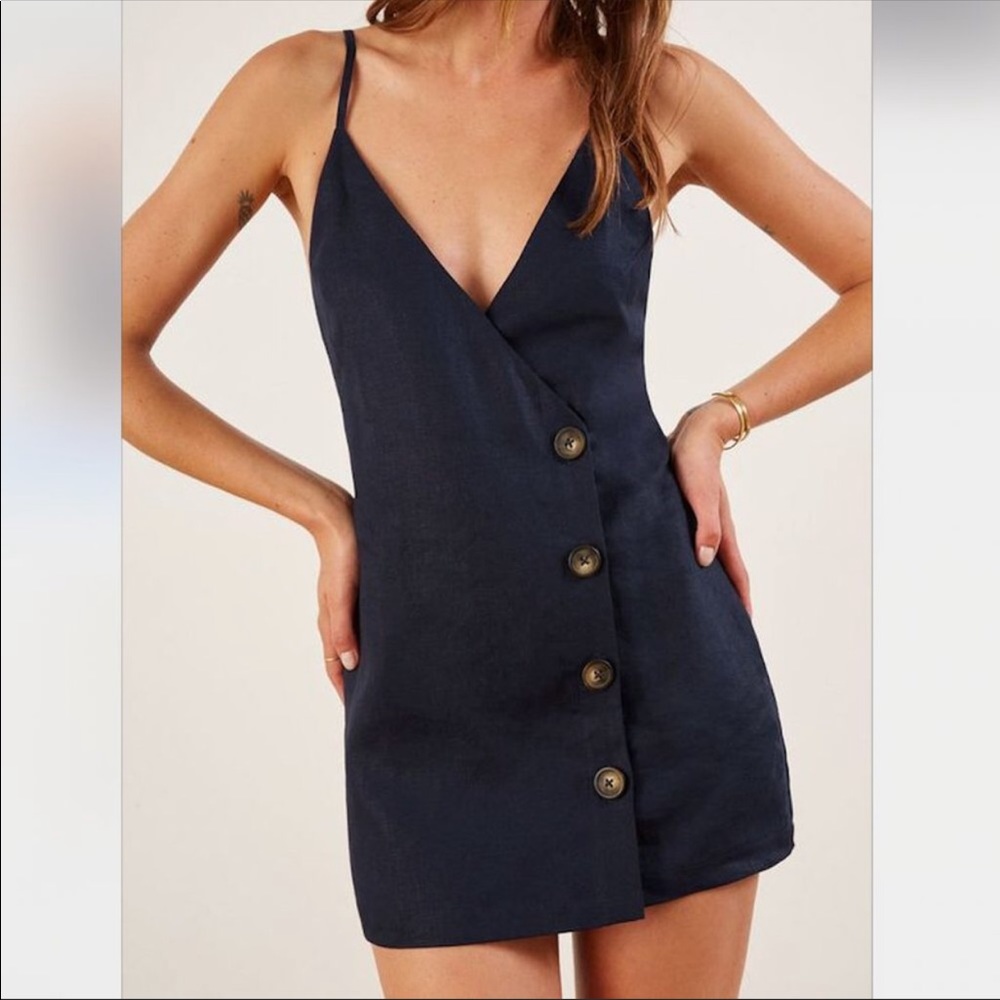 Reformation Blue Cayman Dress Small